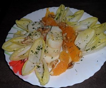 Salade d'endives à l'orange